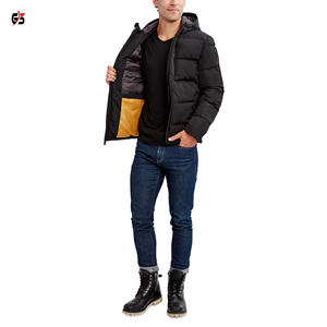 Veste bouffante pour hommes, vêtements d'extérieur chauds, fermeture éclair, manches longues, Logo personnalisé, bon marché, nouvelle tendance, à la mode, - Product Image 3