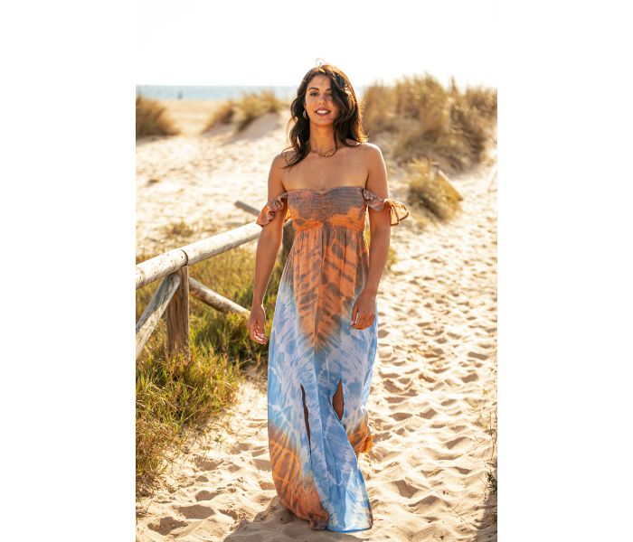 chinese dress ladies Tie Dye Maxi  Reggaenthings