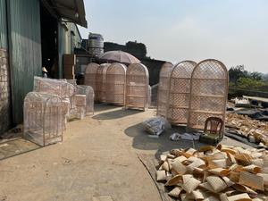 หวายคุณภาพสูงบังกะโลหวายชั้นวางของสีดำ/หวายชั้นวางหนังสือทำในเวียดนาม /Sisu แบรนด์/RFS-009 - Product Image 6