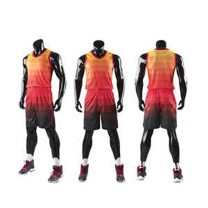 Vente en gros OEM ODM, uniforme de basket-ball pour hommes personnalisé, respirant, antibactérien, séchage rapide, broderie sublimée, marque personnalisée - Product Image 6
