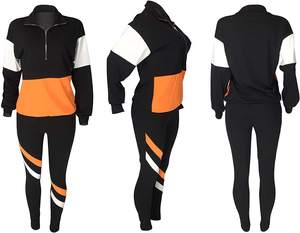 Custom Women's Street Wear Embroidery Stacked Cargo Pants Hoodie Sets Flare Joggers for Spring <b>Track</b> Suits - Product Image 6