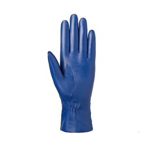 Luxury Ladies <b>Long</b> Genuine Leather <b>Gloves</b> New for Screen Warm Fashion for Daily Use Plain Style Black Gelencopak - Product Image 3