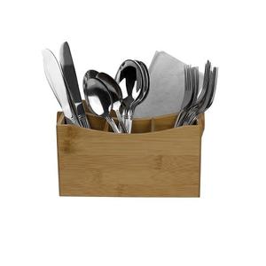 ที่ใส่ช้อนส้อมไม้ทำมือ คุณภาพสูงสุด สำหรับใช้ในบ้านและโรงแรม ราคาสุดคุ้ม - Product Image 1