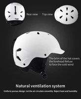 Casque de ski pour adultes et enfants à coque ABS très vendu, casques de snowboard d'hiver pour l'extérieur avec des coussinets plus épais