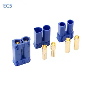 EC5 konnektör yüksek akım moto tak 5mm muz fiş altın kaplama bullet pin terminali RC modelleri