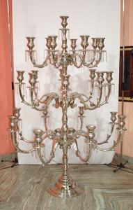 25 Arm Candelabra for Weddings Floor Classical Home Decor Metal Candelabra Unique Floor Centerpiece Premium <b>Large</b> Candelabra - Product Image 4