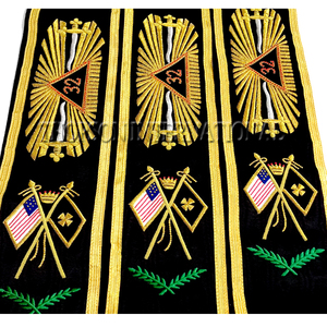 Maçonnique Regalia Rite écossais 32e degré ceinture arrière - Product Image 3