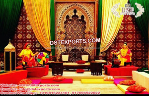 Mehndi เวทีแต่งงานของชาวอินเดีย,แนวคิดการตกแต่งงานแต่งงานของรัฐราชสถาน Mehndi - Product Image 4