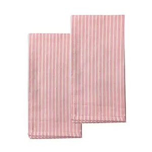 China Supplier Modern Design table cloth napkins Pink Striped Woven Napkin