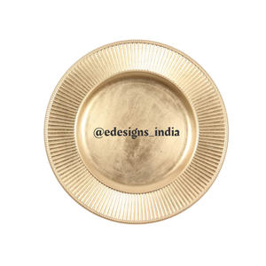 Vevor — plateau de service en métal, plaque de chargeur en métal de styliste indien, plateau de service vente en gros - Product Image 6