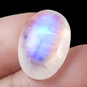 प्राकृतिक इंद्रधनुष Moonstone पत्थर रत्न