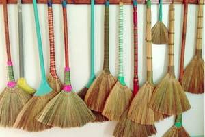 Balai à balais pour gazon/bois, poils naturels, pour cosse de maïs - Product Image 5