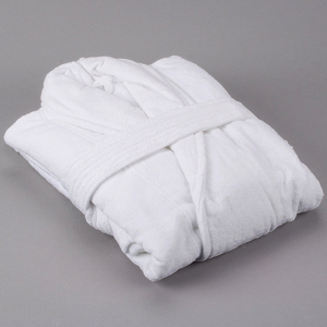 <span class=keywords><strong>Accappatoio</strong></span> per Hotel in spugna di velluto con collo a scialle bianco personalizzato per <span class=keywords><strong>uomo</strong></span> e donna - Product Image 4
