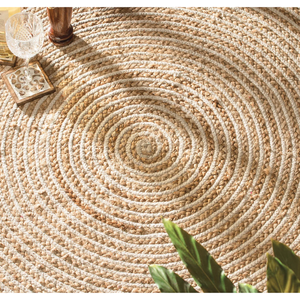 Handmade Eco-friendly Natural Water Hyacinth <b>Rug</b> Classic Style Braided <b>Round</b> Border Straw Decor Floor Woven Vietnam <b>for</b> Home Use - Product Image 3