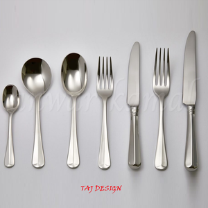 Ensemble de couverts de camping en acier inoxydable de luxe moderne Taj Design avec couteau à beurre stocké Uttar Pradesh - Product Image 1