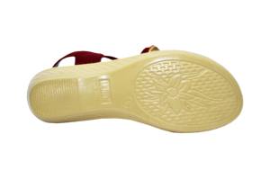 PU Casual Sandal Golden Border Multi Strap Everywhere Wearable For Stylish Girls Sandal - Product Image 6