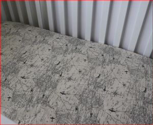 Drap de lit de bébé personnalisé 100 coton biologique avec motif personnalisé avec étiquette et emballage de logo privés - Product Image 1