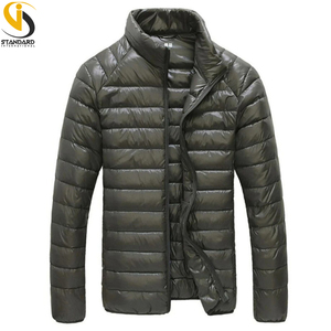 Chaquetas de nube de Color sólido a la moda para hombre, transpirables, con cuello levantado, cálidas y gruesas, ropa para exteriores, Unisex, nueva condición larga - Product Image 2