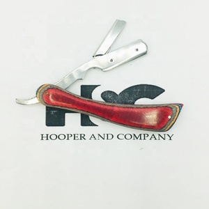 Professional Wooden Handle Barber <b>Razor</b> Multi Color Wood Handle Barber <b>Straight</b> <b>Razor</b> logo Packing High Demand Barber <b>Razors</b> - Product Image 3