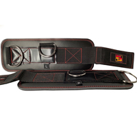 Sangles de cheville en cuir souple réglables et imperméables de haute qualité, couleur personnalisée, fermeture à double anneau antidérapante pour entraînement en salle de sport