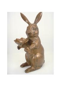 Estatua de conejo de aluminio, Linda figura de jardín de conejito - Product Image 2