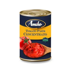 70 G de Tomates Pâte 100% Fabriqué en Italie En Conserve 0.07Kg Mélangé Sel 28-30% Concentré avec 36 M Durée de Conservation