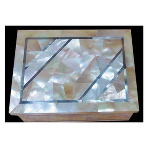 Incrustación de mármol para madre de perla, caja de joyería decorativa para el hogar - Product Image 1