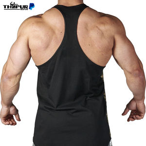 Gilet en coton spandex personnalisé en gros T-shirt sans manches Work Out Gym Tank Top Écologique Respirant - Product Image 6