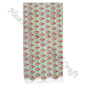 100% algodón Floral mano bloque impreso tela estilo indio para ropa de mujer y batas-para bolsos niñas y niños siempre grado algodón - Product Image 6