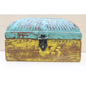 Antique Wooden carving handmade Jewellery box for storage jewellery safe box