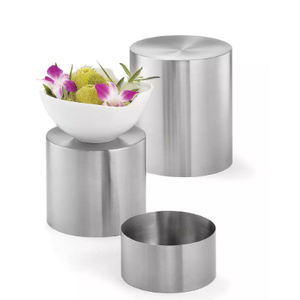 ชั้นตั้งโชว์อาหารจานด่วนทำจากโลหะ3ชิ้นทำจากสแตนเลสสตีล - Product Image 4