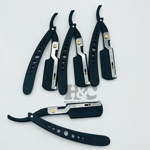 Rasoirs de style nouveau rasoir droit durable en acier inoxydable pour hommes rasoirs de barbier pliants jetables pour le visage, le corps et le bikini - Product Image 5