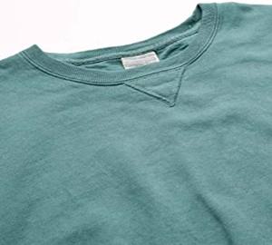 Sweat-shirt d'hiver oversize pour homme, doublé en flanelle à carreaux, 100% coton, sans capuche, échantillon gratuit, broderie personnalisée, impression de logo, OEM Plus - Product Image 5