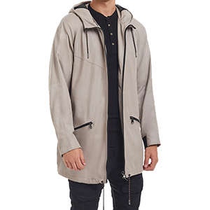 Manteau d'hiver long en cuir véritable de haute qualité, personnalisable en couleur, pour homme et femme, avec un seul bouton, logo personnalisé, faible imperméabilité - Product Image 3
