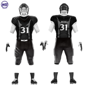 Nouvel ensemble d'uniformes de football américain personnalisés pour équipe, grandes tailles, 100 % polyester, impression par sublimation personnalisée - Product Image 3