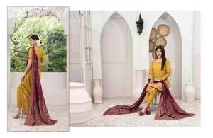 Diseñador de alta calidad señoras Shalwar Kameez elegantes trajes de césped de seda paquistaní para mujeres para ocasiones de fiesta - Product Image 6