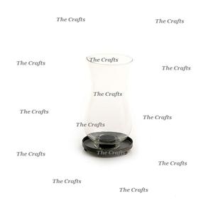 Porte-bougie de qualité supérieure en fer noir Porte-bougie avec cheminée en verre pour la décoration d'hôtel - Product Image 3