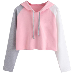 Sweat à capuche pour femme, sweat-shirt design personnalisé de haute qualité, haut court - Product Image 4