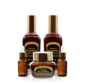 Cosmético Coreano 3W Clinic Premium Placenta Skin Care, Set de 3 Productos, K-Beauty Antiarrugas, Nutrición Facial Intensiva, Péptidos Hialurónicos - Product Image 2