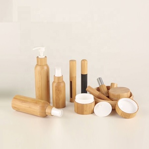 Nhà Sản Xuất Tùy Chỉnh Thiết Kế Tự Nhiên Sang Trọng Tre Mỹ Phẩm Bao Bì Phân Hủy Sinh Học Kem Lọ Và Chai - Product Image 2