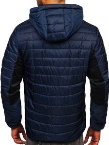 Blouson d'aviateur d'hiver pour hommes en toile tissu imperméable et écologique col montant à capuche pour l'extérieur surdimensionné vente en gros OEM - Product Image 3