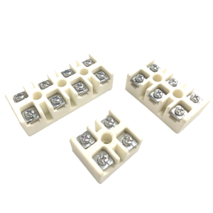 Bloque de terminales de cerámica, TC-6304B, 30A, 4 vías - Product Image 1