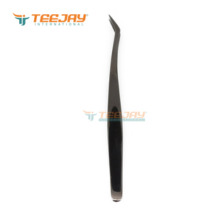 TEEJAY Plasma Black Seagull Russian Volume & Isolation Anti-Static Durable Stainless Steel Eyelash Tweezer with Simple Grip - Product Image 6
