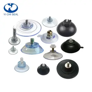 Environmental protection rubber vacuum suction cup with screw/thread