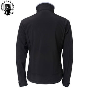 Veste d'hiver décontractée à coque souple pour hommes, coupe ajustée, col montant, logo à l'avant, imperméable, coupe-vent, partie respirante, vestes pakistanaises - Product Image 5