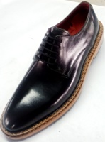 Chaussures pour hommes fabriquées en Inde, avec construction Goodyear, en cuir de vache véritable, style brogue léger, Oxford à lacets, respirantes, printemps-été