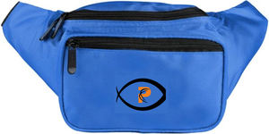 Sac banane mode unisexe sac de taille motif à pois logo personnalisé acceptable fonction antivol fermeture à glissière en polyester boîte sacs - Product Image 4