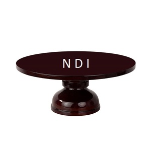 Vaisselle d'hôtel de luxe accessoires de décoration présentoir à gâteau arrondi plaqué argent fêtes de mariage plateau à gâteau support en métal - Product Image 5