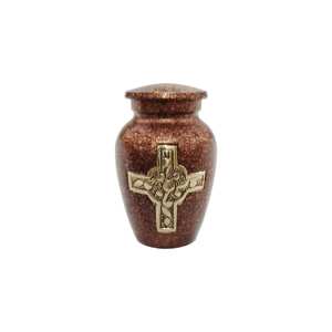 Two Band Gold Eco-Friendly Customizable Design American Style Cremation Keepsake Urn <b>Funeral</b> <b>Supplies</b> - Product Image 2