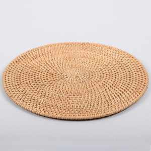 Plato Base Redondo Marrón Oscuro de Tamaño Personalizado, Manteles Individuales de Ratán, Precio Económico al por Mayor - Product Image 4